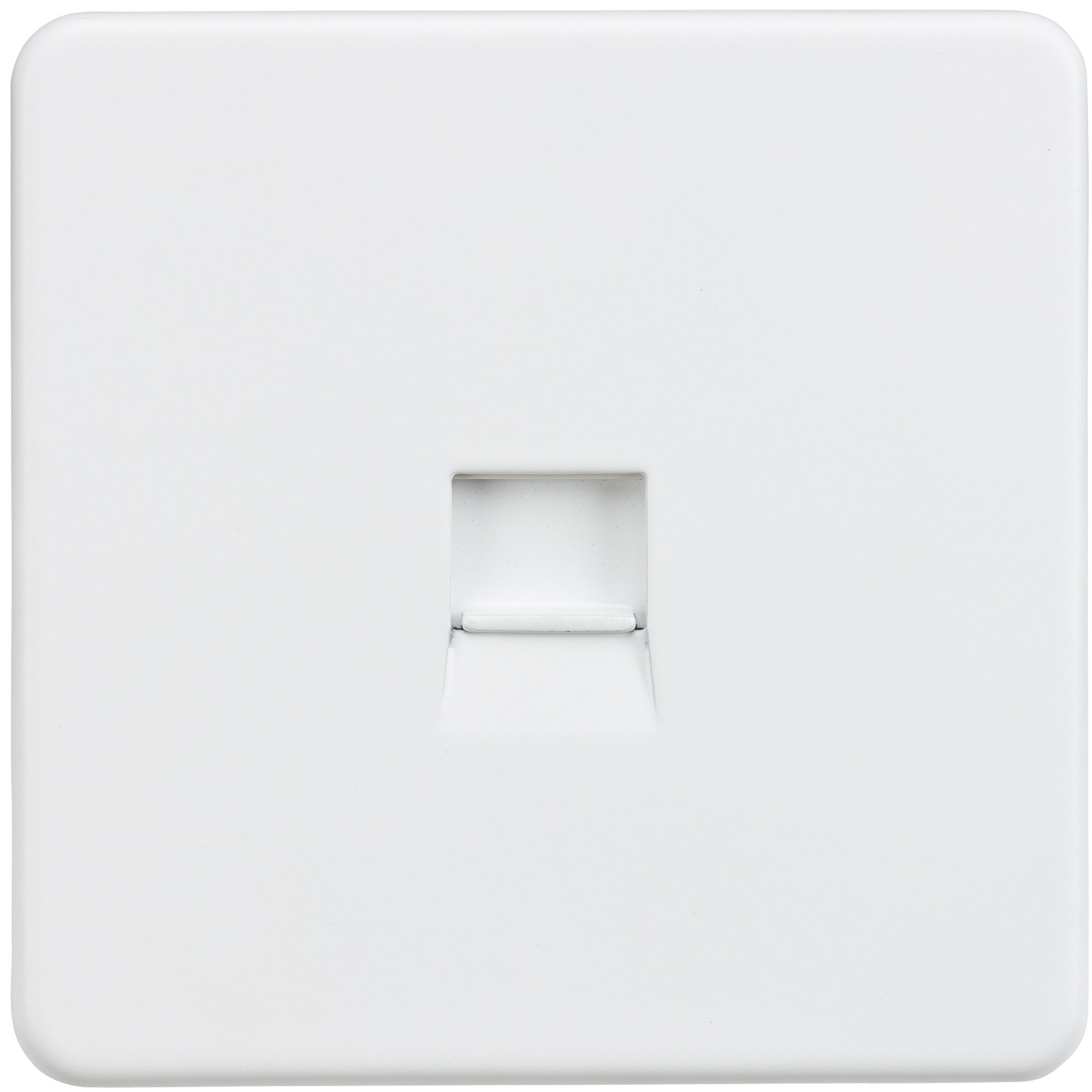 Knightsbridge SF7300MW Screw Less Telephone Master Socket, White