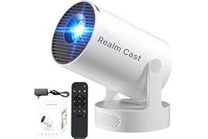 Projector for Books, Hundreds of Fantasy Ambience Scenes, Projectors with WiFi and Bluetooth, 4k HD, Auto Keystone, Low Laten