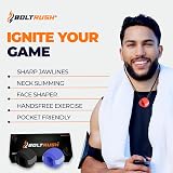 BOLT RUSH Jaw Exerciser Pack of 3 with 3 Resistance Levels and Strips view 7