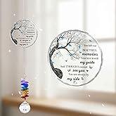 GIFTELIX Memorial Suncatcher Ornament Sympathy Gift for Loss of Loved One - Crystal Rainbow Maker - Bereavement Keepsake - Hanging Crystal Decor - Loss of Family Friend Pet