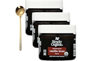 westlake art Vanilla Bean Paste, 2 Ounces-Rich Organic Vanilla Flavor For Baking, Bundle With Golden Ss Spoon-Reliable, Concentrated, Non-Gmo Vanilla Extract Alternative (Pack Of 3)