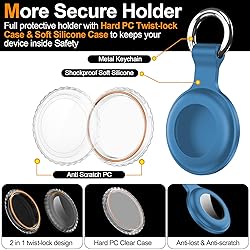 2Pack,Compatible with Airtag Holder Case with