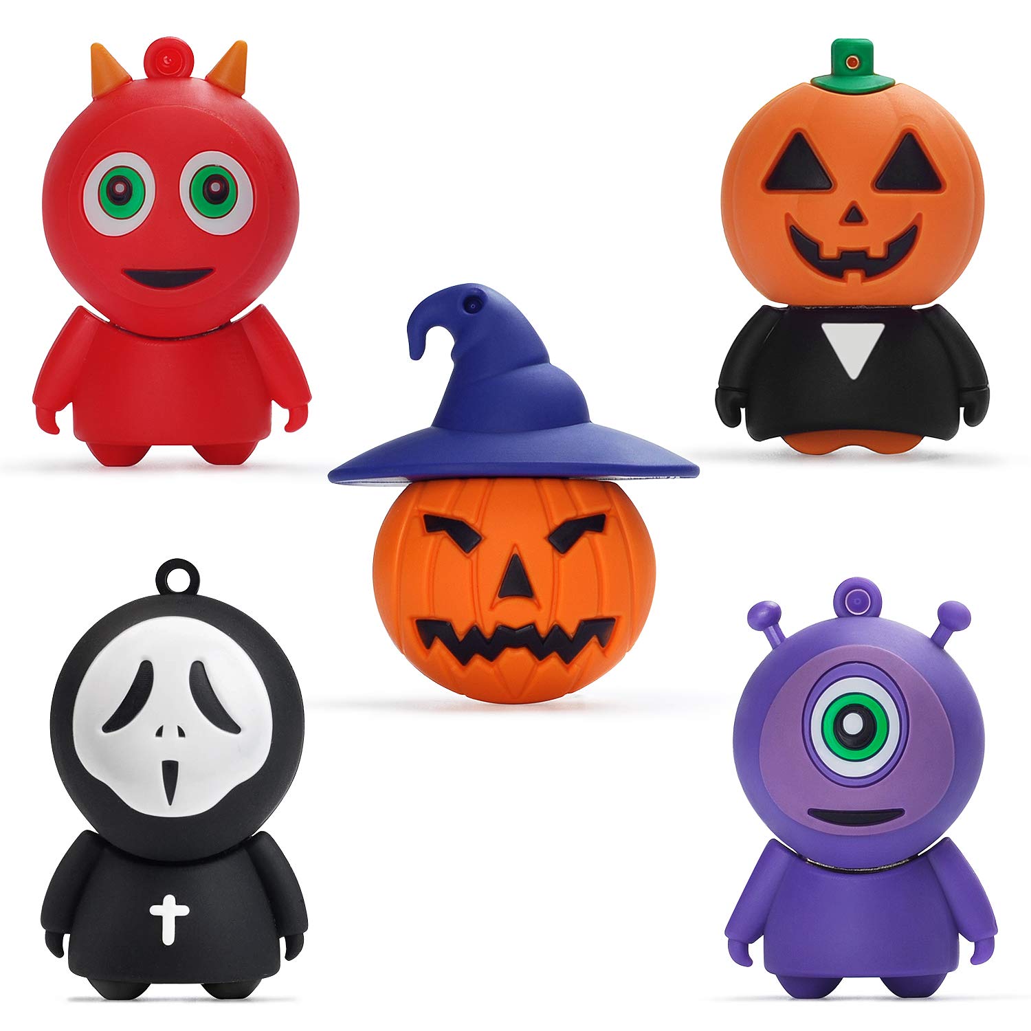 32GB USB Flash Drive 2.0 Silicone Cute Halloween Novelty Memory Stick Children Gift External Pendrives Flash Disk