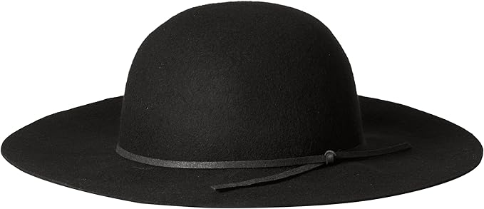 black round brim hat