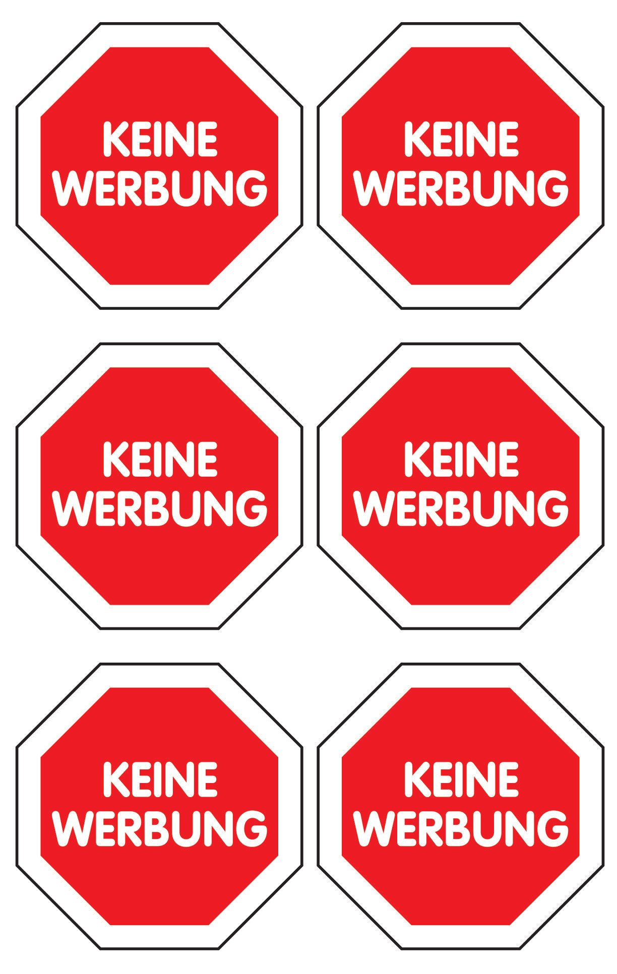 Avery Zweckform Home Please Note Label no ads Plastic Sheet 6 Labels