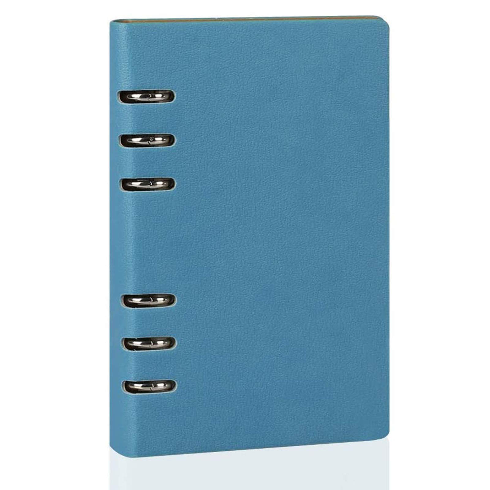 LANGING 1 Pc Binder Notebook Loose Pocket A5 Classic Leather 6 Holes Rings Journal Hard Cover Diary Bussiness