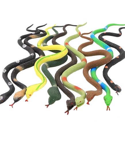 Set De 14 Figuras Realistas De Serpientes, Ranas Y Lagarto De Goma - Juguetes De Animales De La Selva, Tamaños De 10 A 88 Cm, Ideales Para Fiestas Y Aprender Jugando