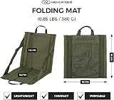 Highlander Foldable Outdoor Seat Mat Olive Green Lightweight 380g view 2
