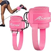 HPYGN Ankle Strap for Cable Machine, Padded Ankle Straps for Cable Machine Kickbacks, Glute Workouts, Leg Extensions, Curls, Booty Hip Abductors Exercise, Adjustable Comfort Ankle Cuff for Gym