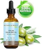 SQUALANE Italian. 100% Pure / Natural / Undiluted Oil. 100% Ultra-Pure Moisturizer for Face , Body & Hair. Reliable 24/7 skincare protection. 0.5 fl.oz- 15 ml. by Botanical Beauty.