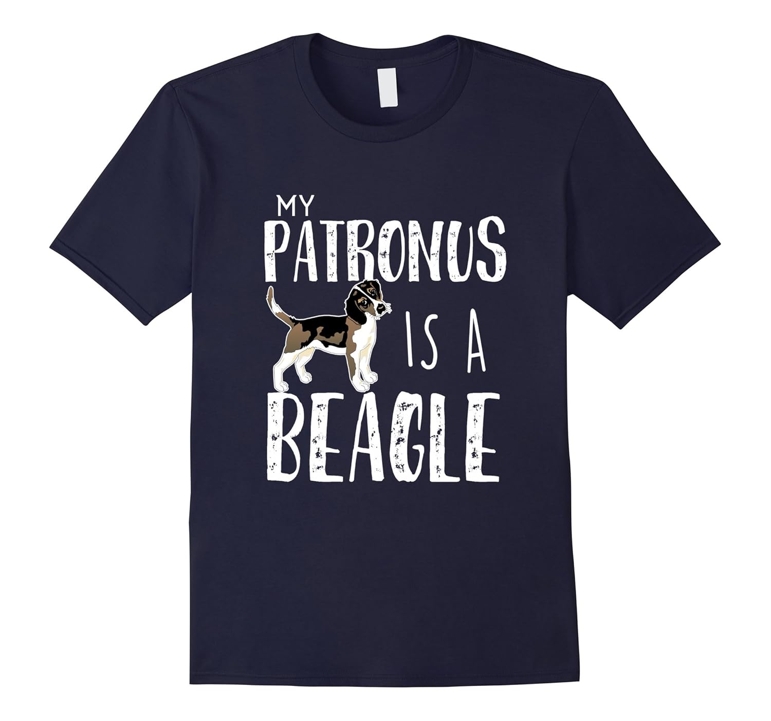 My patronus is a beagle funny gift t-shirt-Rose