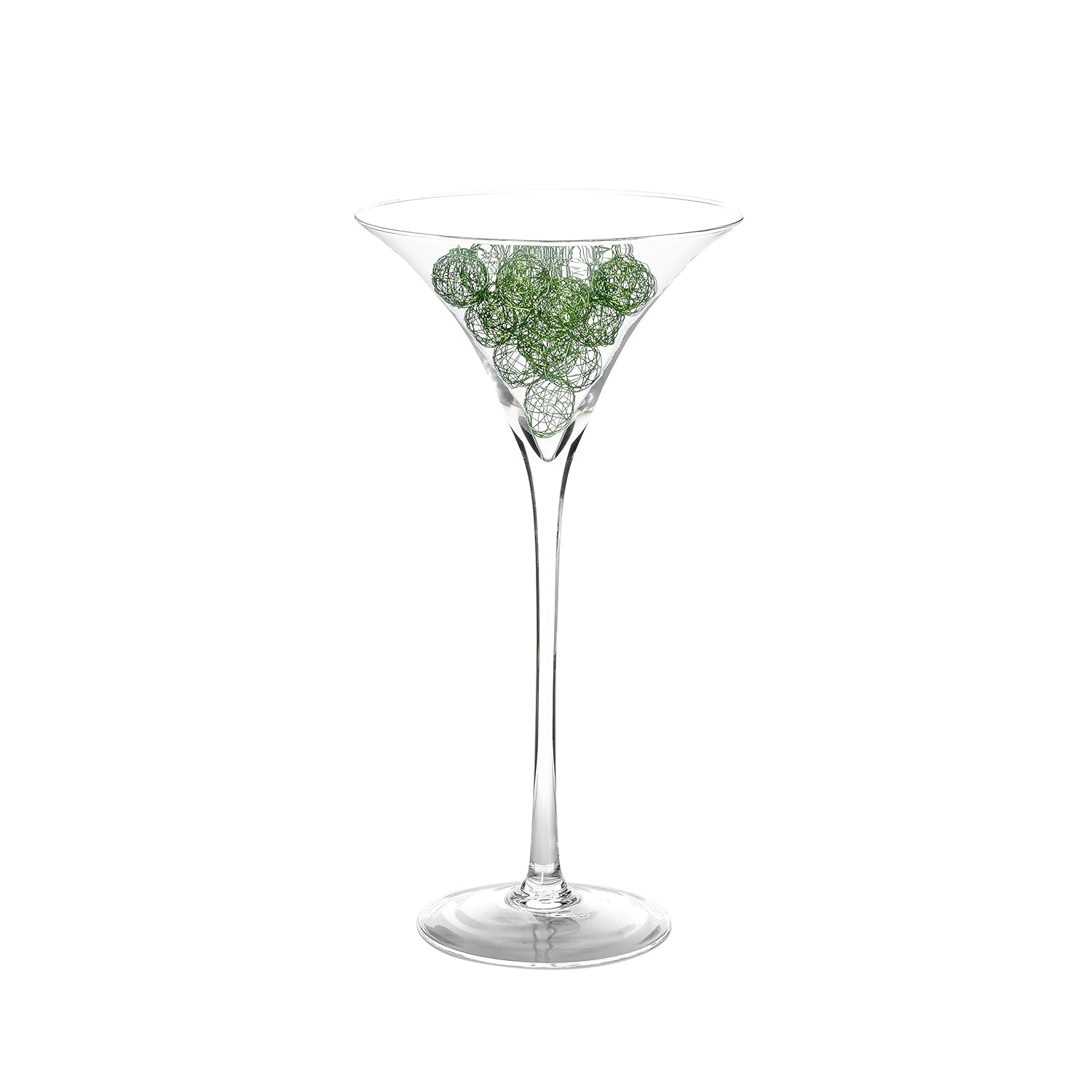 Country Baskets Clear Glass Martini Vase Amazon Co Uk Kitchen Home
