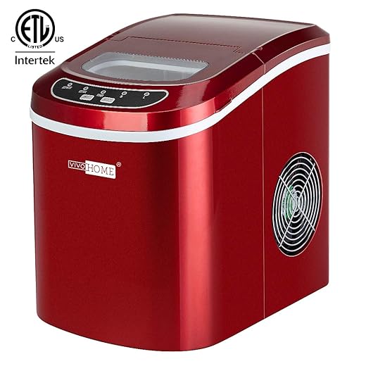 Vivohome Ice Cube Maker Machine Electric Portable Compact Countertop Automatic 26Lbs/Day