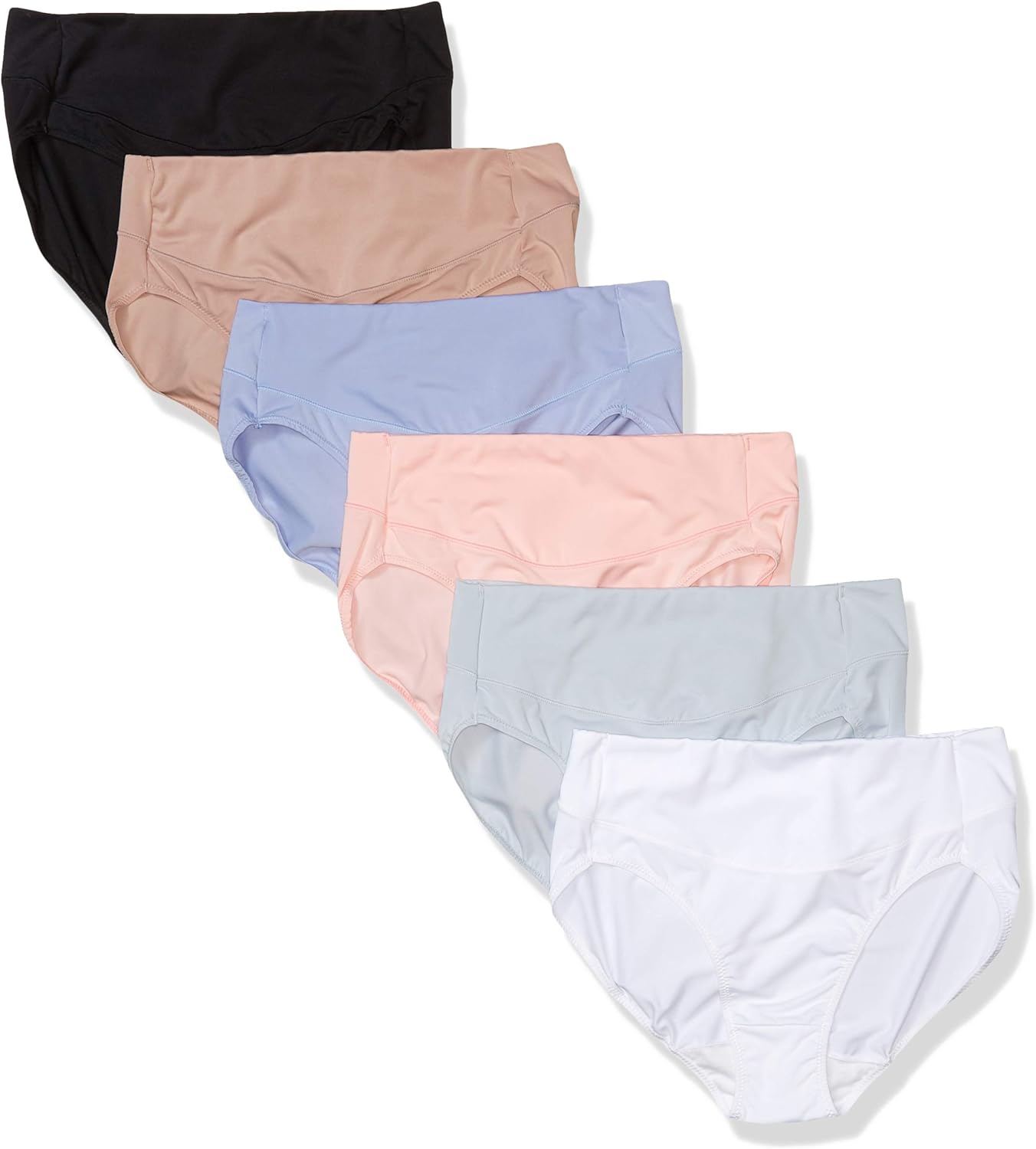 Hanes Womens Signature Smoothing Brief Panty (Pack of 6) Underwear