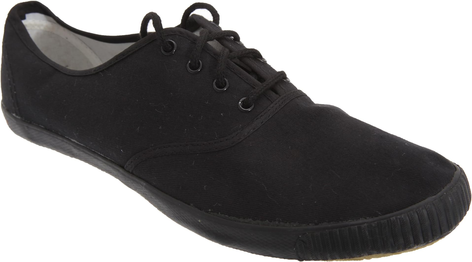 Retro Toecap Lace Plimsolls White