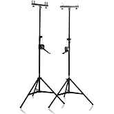 GRIFFIN Lighting Truss Stands (Hand-CrankUP PRO) with T Adapters &ndash; DJ Booth Kit &amp; Trussing System for Light Cans &amp; Speakers &ndash; Pro-Audio Stage Platform Hardware Mounting Package
