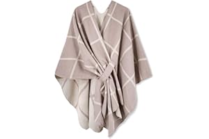 Moss Rose Women's Shawl Wrap Poncho Ruana Cape Open Front Cardigan for Spring Fall