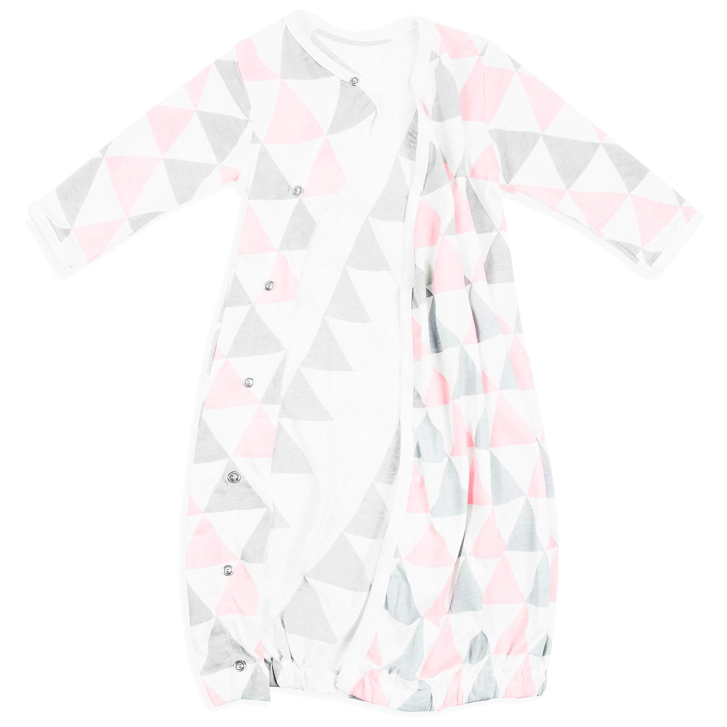 Baby Kimono – Baby Kimono Gown – Newborn Kimono Triangles Collection – Kimono Baby Clothes 3 Pack – Baby Girl Kimono – Baby Kimono Sleepsuit Age 3-6 Months – Soft Pure Cotton Baby Kimono Grey: Baby