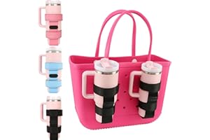 INCYCALL 1 Pack Bogg Bag Cup Holder for Stanley/Owala/Yeti, Large Cups Holder Fit 16-40oz, Adjustable Bogg Bag Cup Holder Accessories Compatible with All Bogg Bag, BLACK