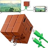 POWKONG Switch Charger 65W Only for Nintendo Switch1/OLED/Steam Deck/Samsung Dex/iPad/MacBook, Portable Switch TV Dock Station with GaN, PD Fast Charging USB-C Cable