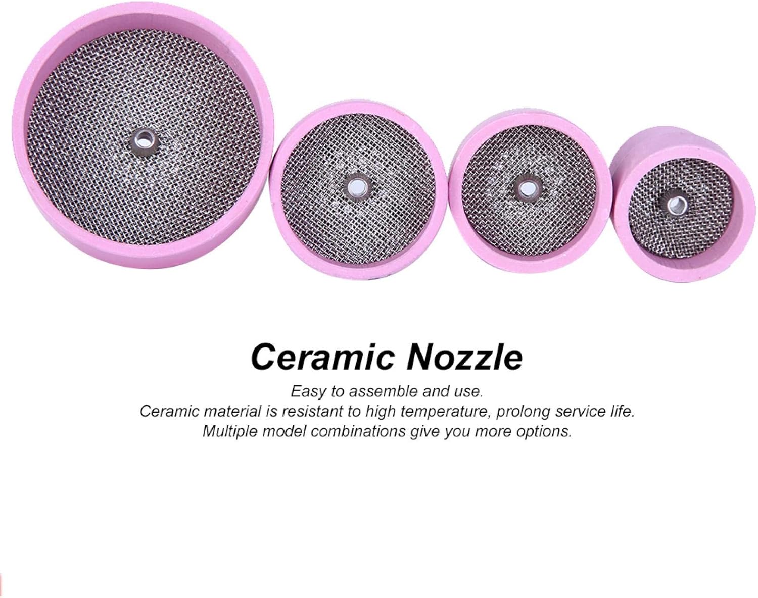 Ceramic Welding Cup, Ceramic Sandblast Nozzle Alumina Sand Blasting Ceramic Nozzle Cups Welding Equipment - - 