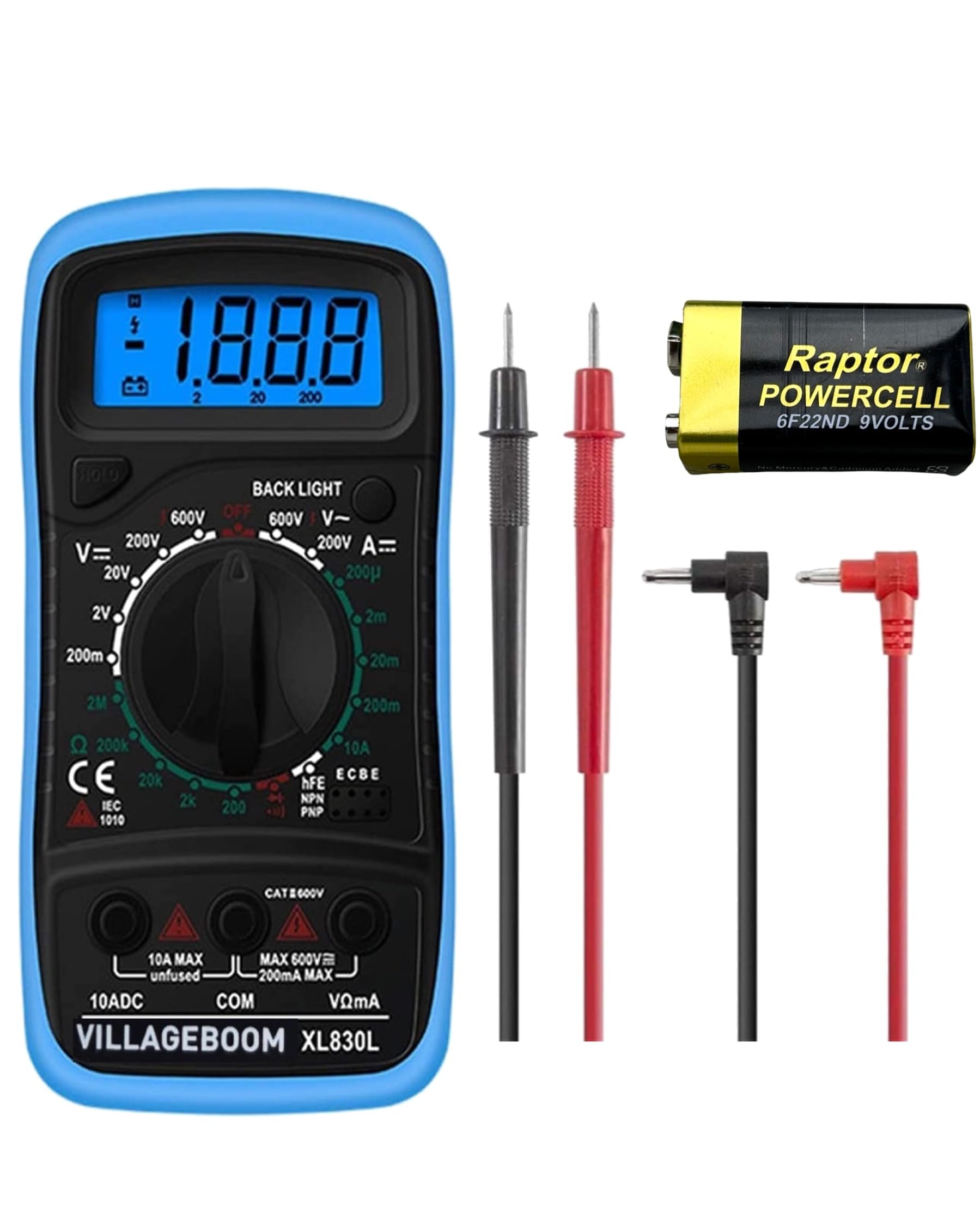 Villageboom Digital Multimeter | Voltmeter | Continuity Test | Voltage - Your Purchase Funds African Solar Projects