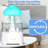Diffuserlove Cloud Humidifier 450ML Rain Sounds Remote Mushroom Light view 2