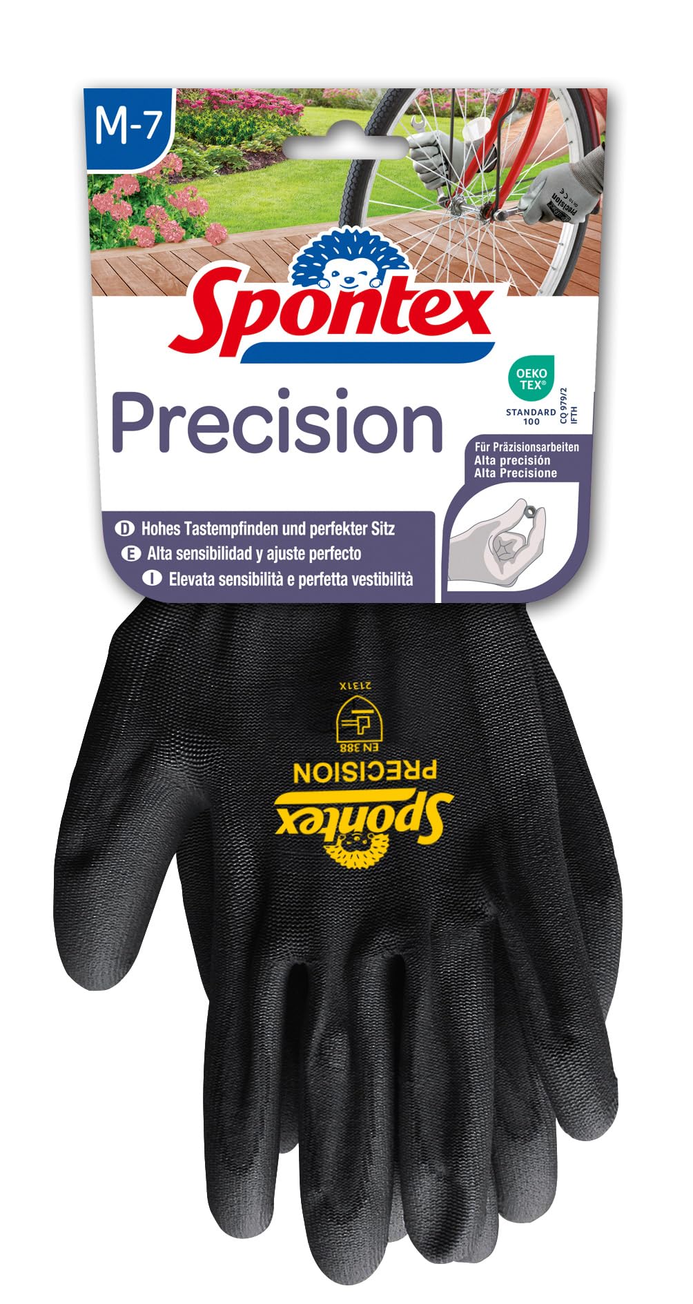 MAPA GmbH - HPC (BO per VSS) Spontex 12130107 Special Gloves Type 7 Precision Size 7-7.5 Multi-Purpose Gloves Especially for Delicate Work