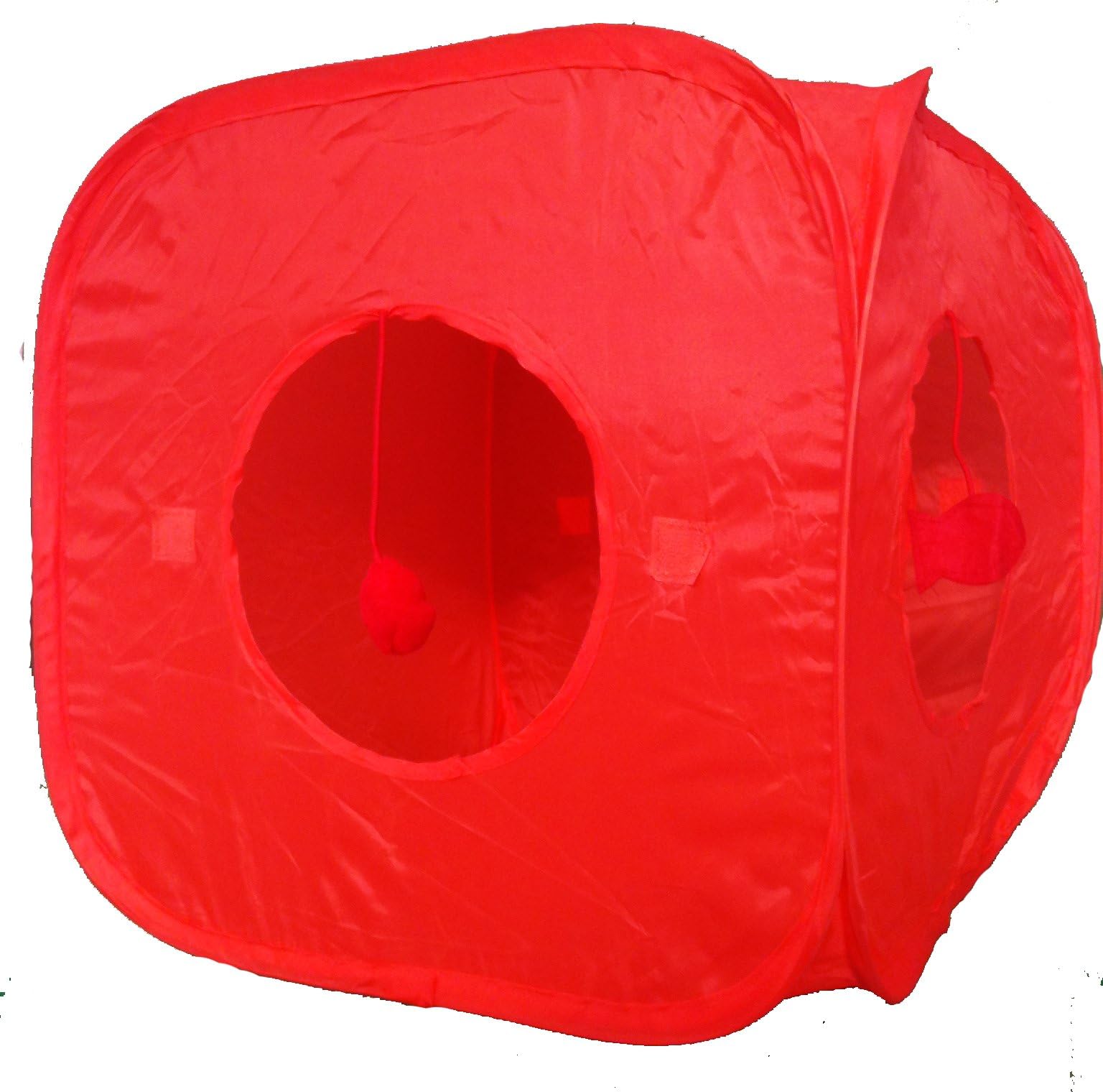 Cat & Kitten Pop up Play Cube Red