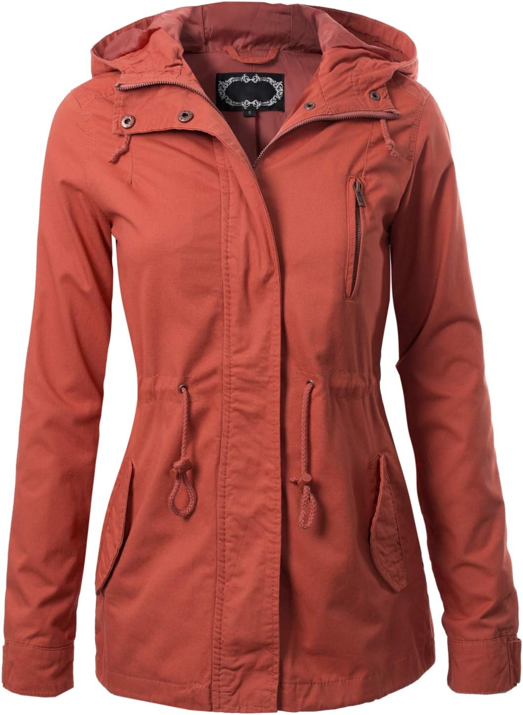 Women's Military Anorak Safari Hoodie Jacket