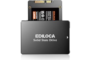 EDILOCA ES106 128GB SSD SATA III 2.5" 3D TLC NAND Flash Internal Hard Drive, Up to 500MB/s Read, Upgrade PC or Laptop Memory 