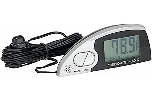 Bell Automotive 22-1-37035-8 Inside-Outside Thermometer and Clock