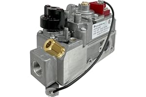 Durablow DV970A-NG Millivolt Gas Valve Replacement for Dexen, Dexin, Robertshaw, HHT 6003 Series 200-D (No Turndown, Natural Gas, 3/8“ Inlet, 3/8” Outlet) DV970A-NG