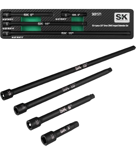TEKTON 3/8 Inch Drive Impact Extension Set, 3-Piece | SIA91000
