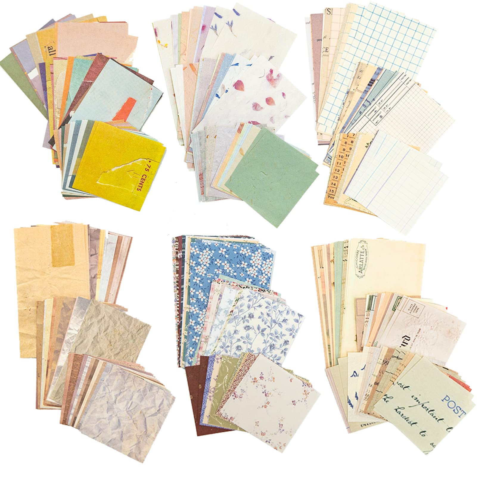 360 Sheets Vintage Journaling Supplies,Scrapbooking Material Stationery Paper,Aesthetic Decorative Stationery Paper,DIY Craft Daily Planner for Writing,Album,Drawing,Travel Journal