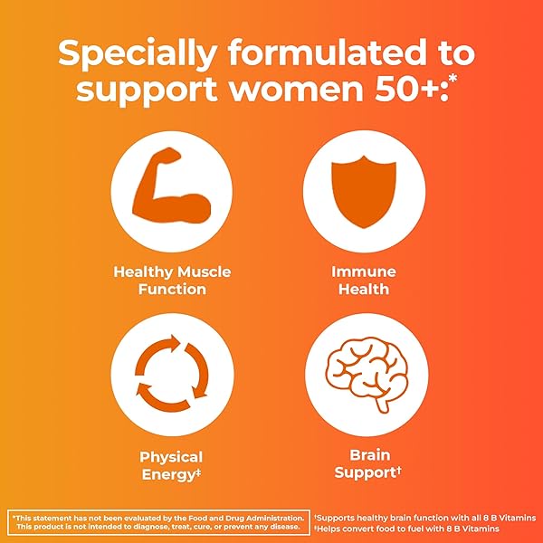 ONE A DAY WOMEN’S 50+ GUMMIES, ADVANCED MULTIVITAMIN FOR WOMEN, VITAMINS FOR BRAIN SUPPORT AND IMMUNITY SUPPORT, MULTIVITAMINS WITH SUPER 8 B VITAMIN COMPLEX, 110 COUNT