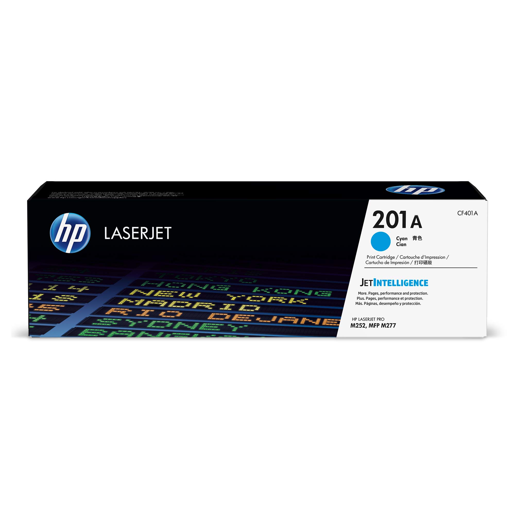 HP 201A (CF401A) Toner Cartridge, Cyan for HP Color Laserjet Pro M252dw M277 MFP M277c6 M277dw MFP 277dw
