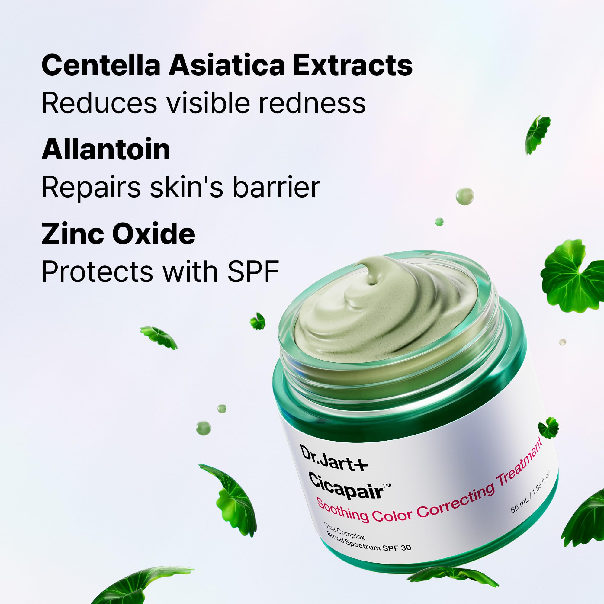 Dr. Jart+ Cicapair Soothing Color Correcting Treatment SPF 30 with Centella Asiatica Extracts | cc cream | Korean Skin Care
