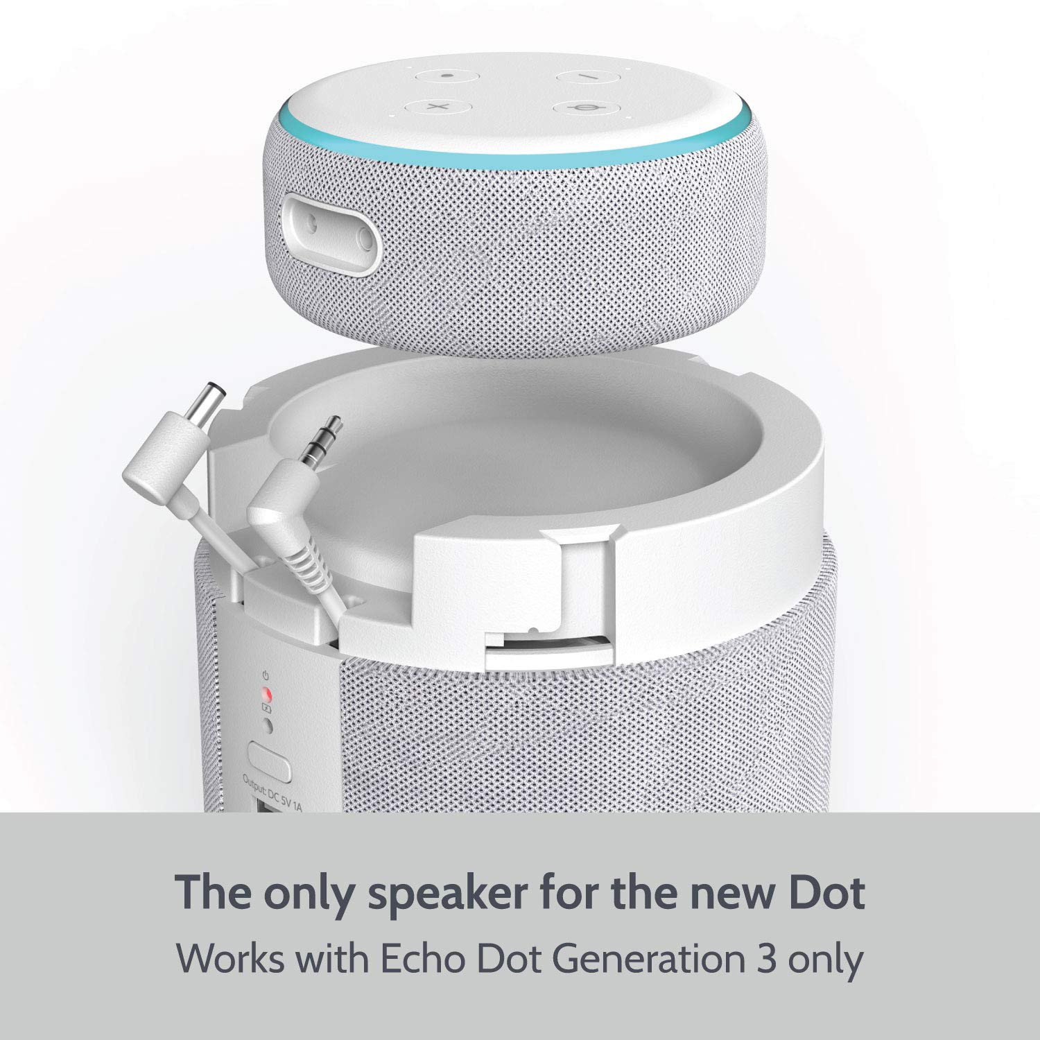 portable docking speaker for echo dot 3rd generation