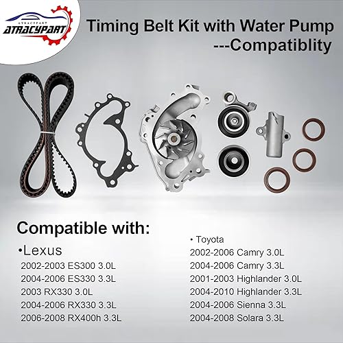 thumbnail image 2 of A-Premium Engine Oil Pump Compatible With Toyota Camry Toyota Camry Highlander 2001-2010 Solara 2004-2008 Lexus ES300 ES330 RX330 RX400h 3.0L 3.3L 2 of 14