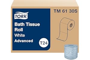 Tork Bath Tissue Roll Advanced 2-ply For everyday use at home Biodegradable 4x3.75", 500 sheets/roll, 48 rolls/case