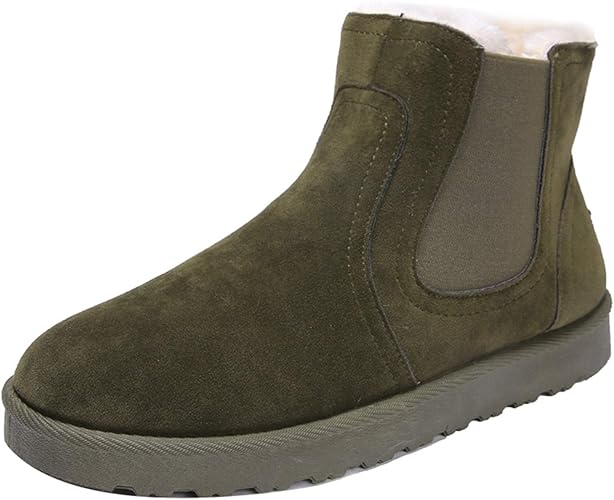 Amazon Lsdzw ムートンブーツ ショートブーツ スノーブーツ メンズブーツ ファー メンズ カジュアルシューズ 防寒 靴 ボア スノーシューズ ウィンターブーツ メンズ 裏起毛 雪靴 綿靴 防寒靴 防滑 軽量 疲れない 冬靴 脱ぎ履きやすい ブーツ