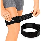 Vive IT Band Strap - Iliotibial Band Compression Wrap - Neoprene Brace | Pain, Hip, Thigh &amp; ITB Syndrome Support - Neoprene Brace for Running and Exercise - Athletic Stabilizer for Men, Women