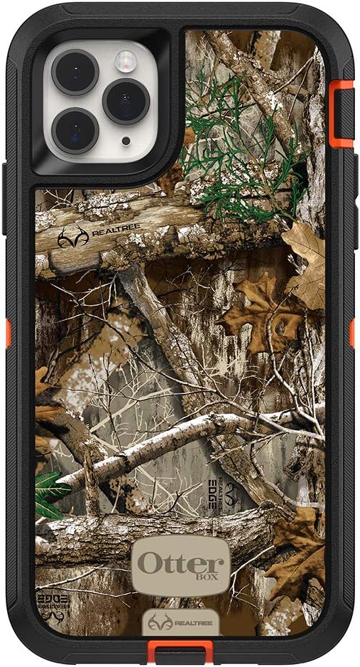 Amazon Com Otterbox Defender Series Screenless Edition Case For Iphone 11 Pro Max Realtree Edge Blaze Orange Black Rt Edge Graphic
