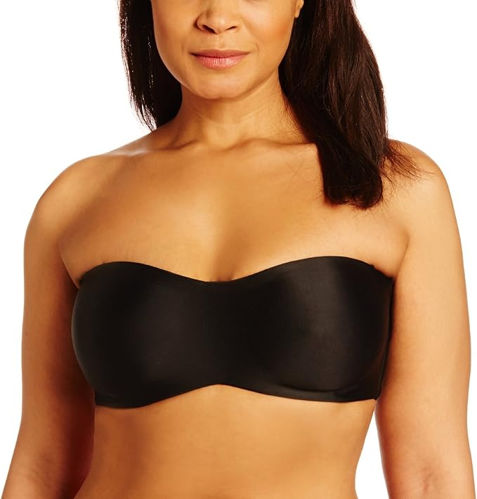 Lilyette by Bali Tailored Strapless Minimizer Bra Underwire 38DD, Black at Amazon Women’s