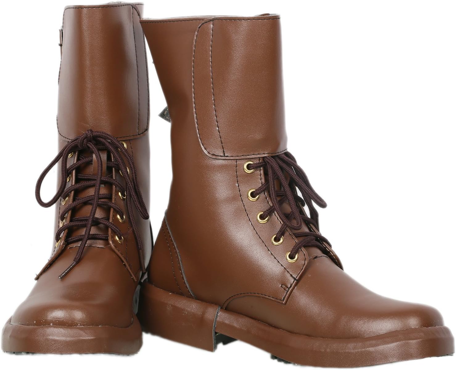 Cosplayrim Newt Boots Brown PU Scamander Ankle Boots Cosplay Shoes