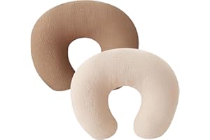 Tizuqe 2pcs/Set Removable Baby Feeding Pillow Case Newborns Breastfeeding Cushion Covers Detachable Sleeve for Boys Girls