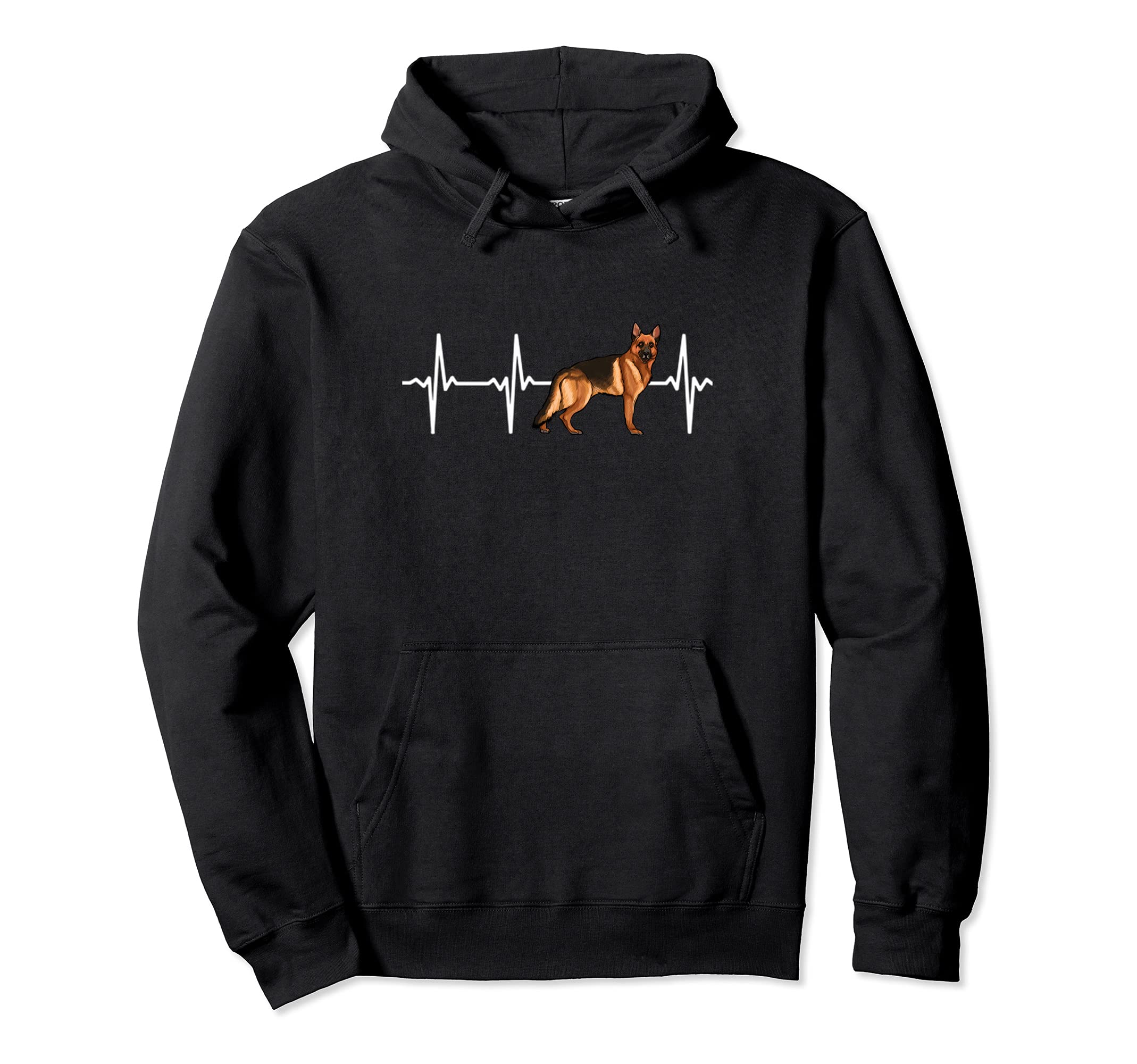 German Shepherd Heartbeat Love My Dog Pullover Hoodie