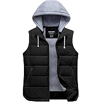 ZSHOW Women's Winter Padded Vest Removable Hooded Outerwear Jacket