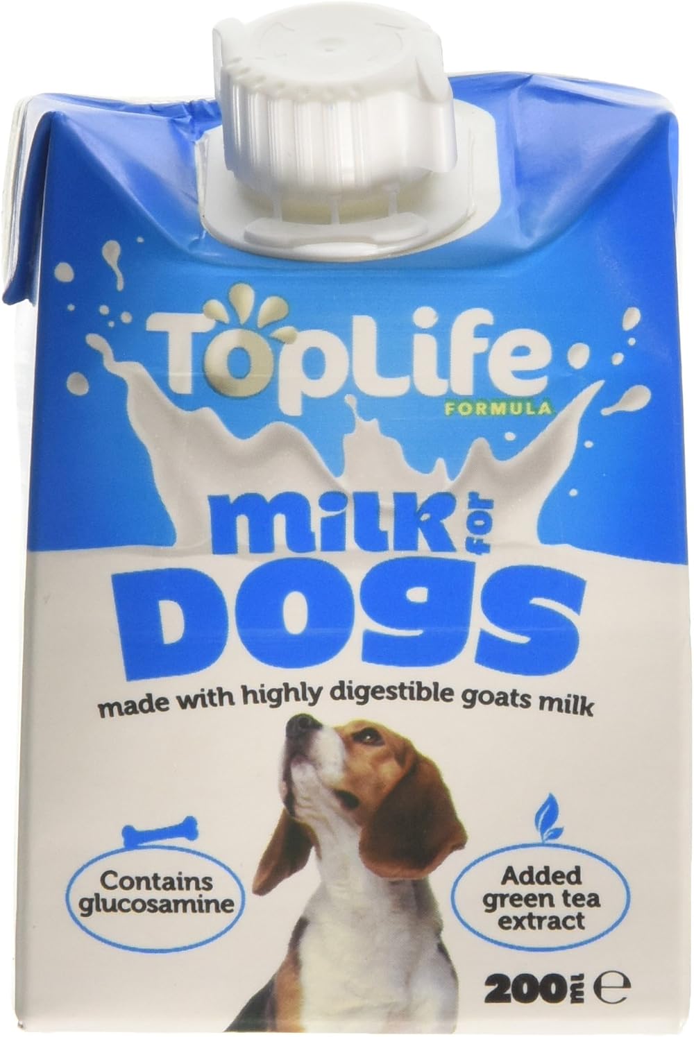 Delamere Toplife Formula Dog Milk 200 ml Pack of 18 Goat's Milk + Glucosamine